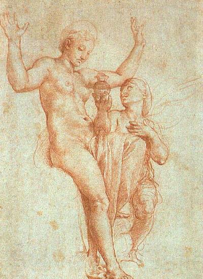 RAFFAELLO Sanzio Psyche Offering Venus the Water of Styx Norge oil painting art